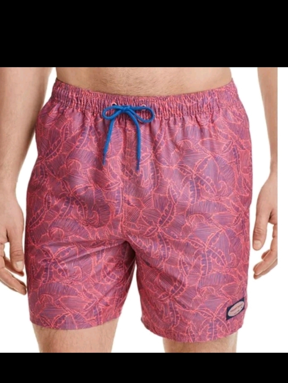 Vineyard Vines Men's Chappy Linear Tropics Swim Trunks Size XL